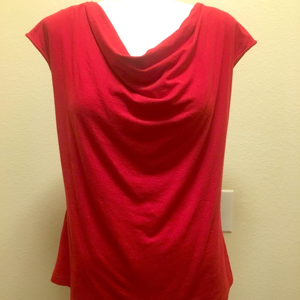 Zelda drape front cap sleeve top